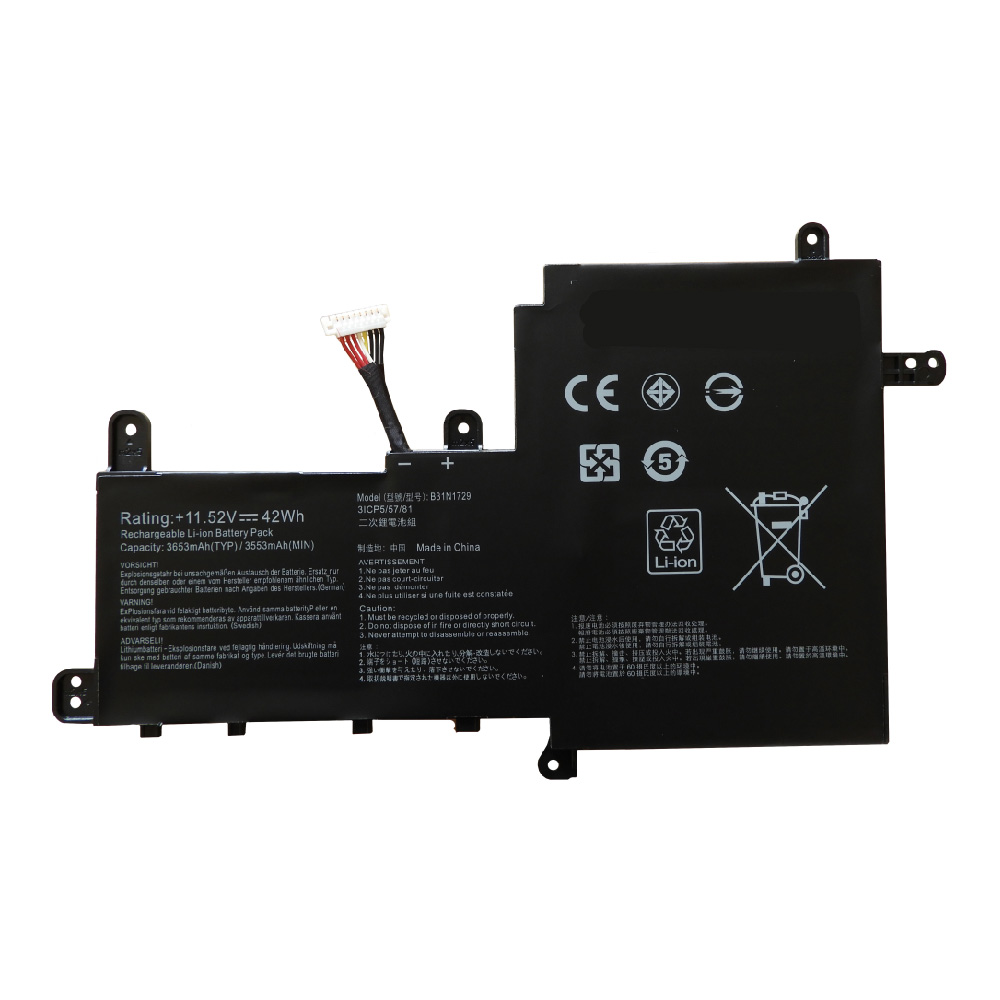 Batería para laptop Asus B31N1729 11.52 V 42 Wh 3 celdas – S530U, S15, S530, S530UA