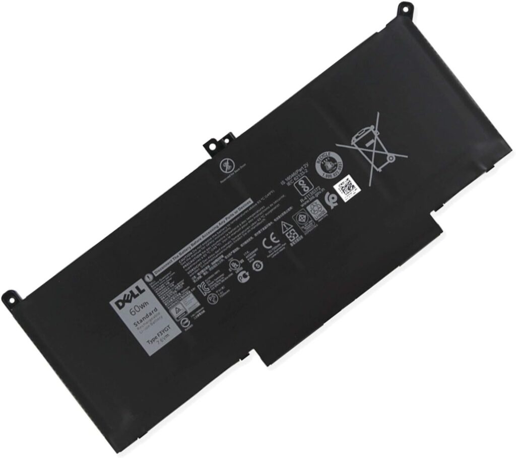Batería para laptop Dell F3YGT 7.6 V 60 Wh 4 celdas – 7480, 7280, 7490, E7480