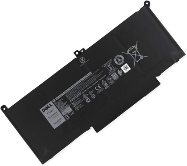 Batería para laptop Dell F3YGT 7.6 V 60 Wh 4 celdas – 7480, 7280, 7490, E7480 Batería para laptop Dell F3YGT 7.6 V 60 Wh 4 celdas – 7480, 7280, 7490, E7480