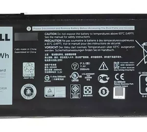 Batería para laptop Dell WDX0R 14.4 V 42 Wh 3 celdas – P66F, P75F, 13, 5368 1 Batería para laptop Dell WDX0R 14.4 V 42 Wh 3 celdas – P66F, P75F, 13, 5368
