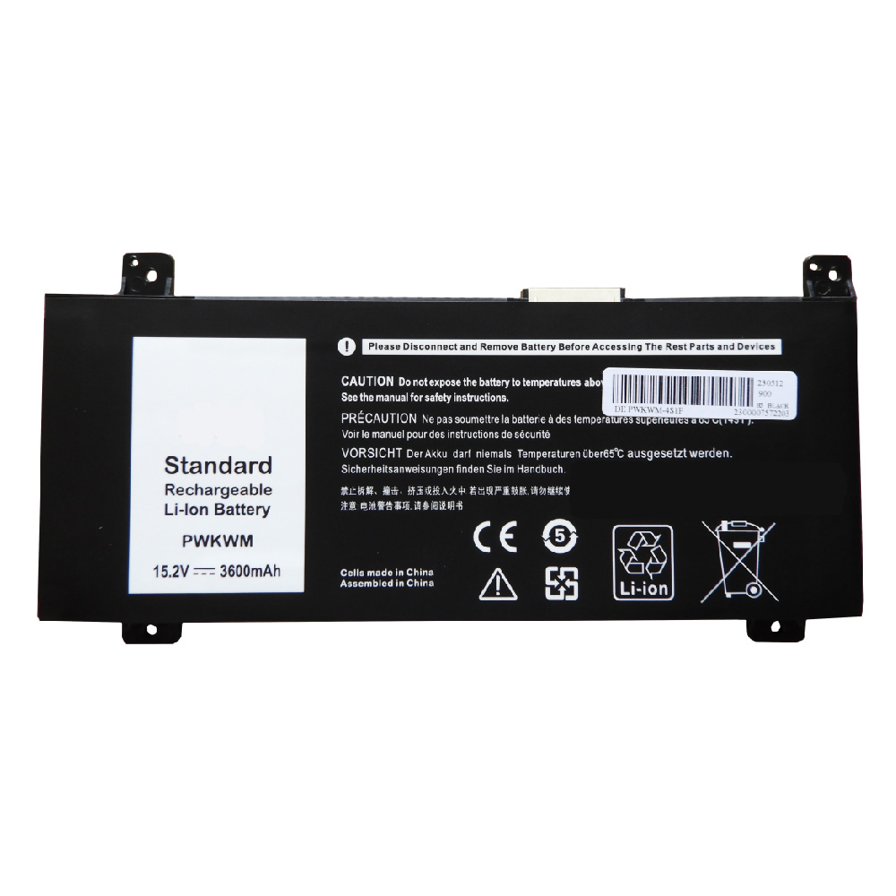 Batería para laptop Dell PWKWM 15.2 V 56 Wh 4 celdas – 14-7466, 14-7467