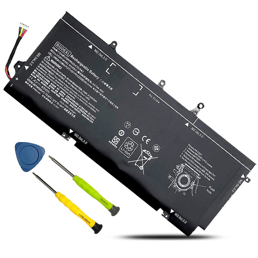Batería para laptop HP BG06XL 11.4 V 45 Wh 6 celdas – 1040, G3, IB6Z, 804175-1B1