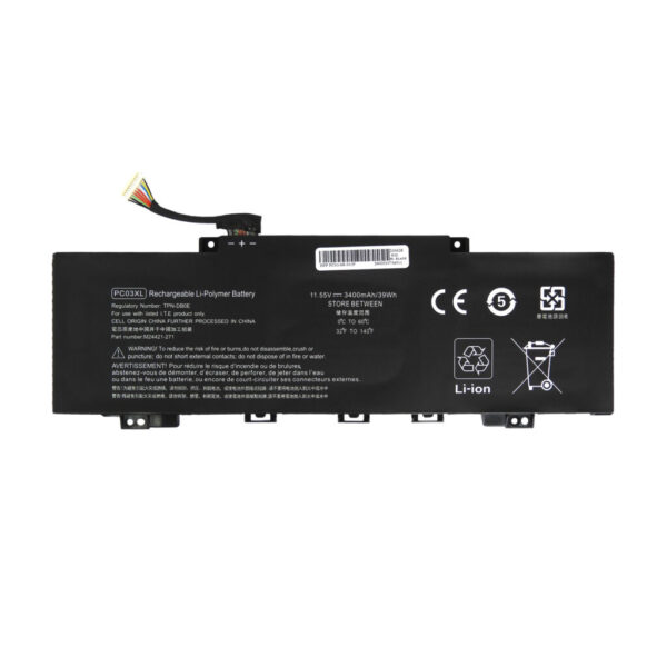 Batería para laptop HP PC03XL / HSTNN-OB1W 11.55 V 43.3 Wh 3 celdas – 13-BE, 15-ER, M24421-271, M24421-AC1 Batería para laptop HP PC03XL - Batería para laptop HP PC03XL / HSTNN-OB1W 11.55 V 43.3 Wh 3 celdas – 13-BE, 15-ER, M24421-271, M24421-AC1
