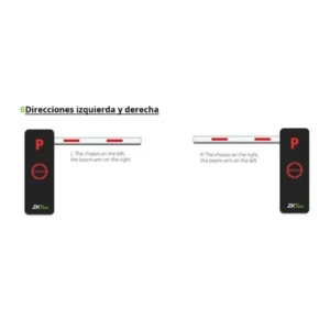 Barrera vehicular izquierda con pluma de 3.3 metros Zkteco BGM1145L-90 3 Barrera vehicular izquierda con pluma de 3.3 metros Zkteco BGM1145L-90 vista 2