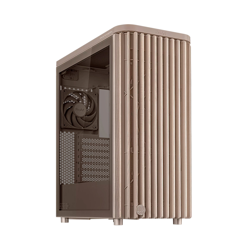 Case ASUS ProArt PA401 Wood Edition Beige - Tempered Glass Panel PA401/BEIGE/WOOD/TG