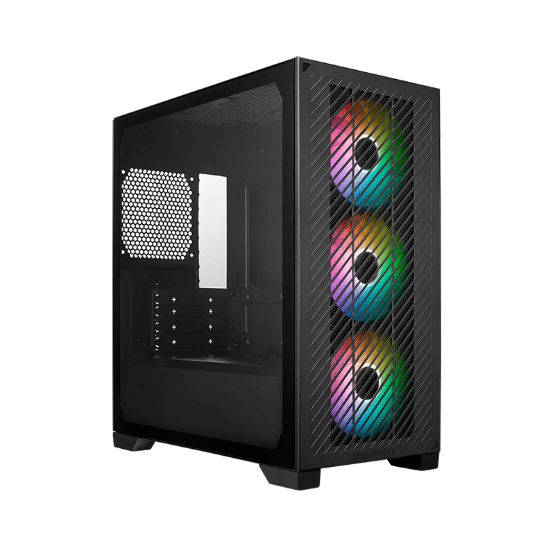 Case Cooler Master Elite 301, MiniTower, Negro, ATX, USB 3.2 Gen 1 Tipo-C / Tipo-A, Audio E301-KGNN-S00