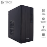 Case con fuente Teros TE-1034S - Case con fuente TEROS TE-1034S, Mini Tower, MICRO-ATX, MINI-ITX, USB, Audio, 250W