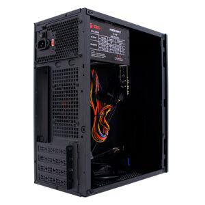 Case con fuente TEROS TE-1034S, Mini Tower, MICRO-ATX, MINI-ITX, USB, Audio, 250W - Image 2