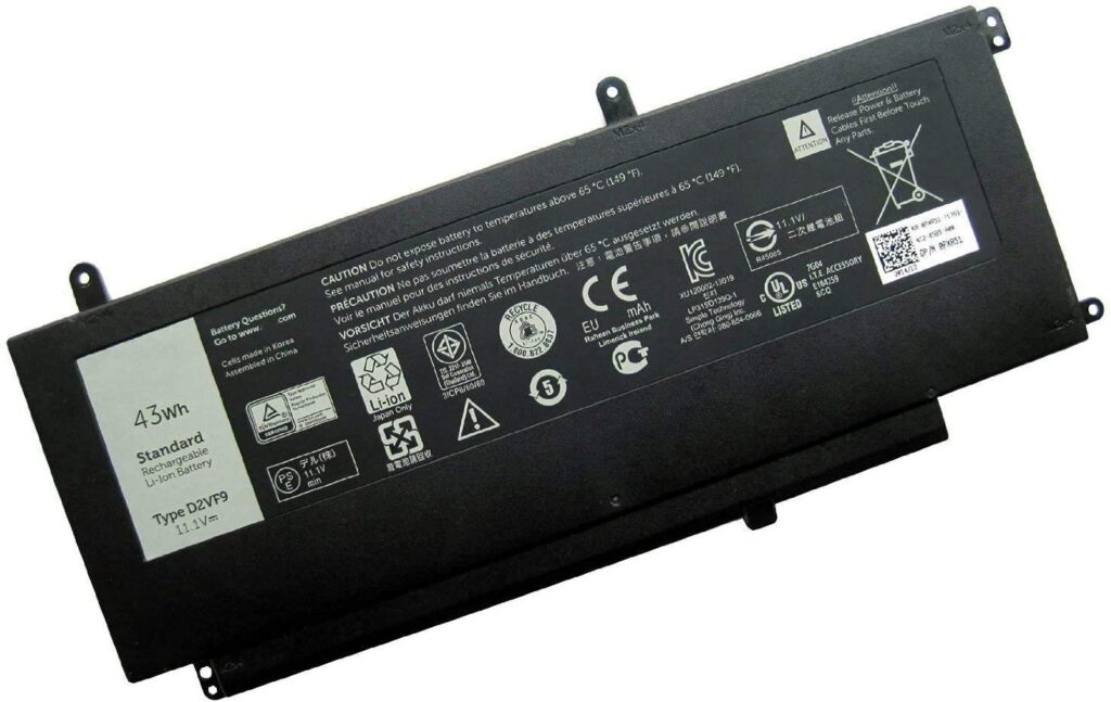 Batería para laptop Dell D2VF9 / PXR51