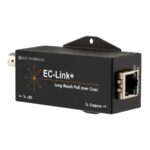Adaptador NVT Phybridge EC-Link+ Nv-Eclk-Pls - Adaptador NVT Phybridge EC-Link+ NV-ECLK-PLS, coaxial a RJ45 con PoE 50 W hasta 1,830 m