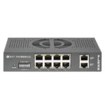 Switch NVT Phybridge FLEX8 - Switch NVT Phybridge FLEX8 NV-FLX-08, 8 puertos PoE++ largo alcance 610 m, 2 uplinks 1G