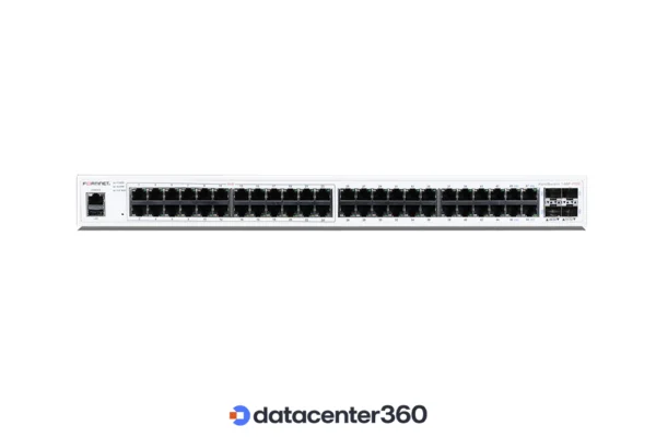 Switch Fortinet FortiSwitch 148F-POE, 48 puertos Gigabit, PoE 370 W (FS-148F-POE)