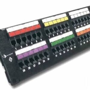 Patch panel Siemon HD6-48 Cat6 de 48 puertos, 2UR, precargado
