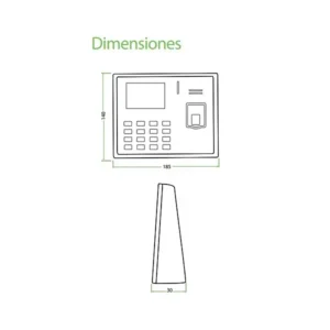 Terminal de tiempo y sistencia Zkteco K50 PRO 5 Terminal de tiempo y sistencia Zkteco K50 PRO vista 3