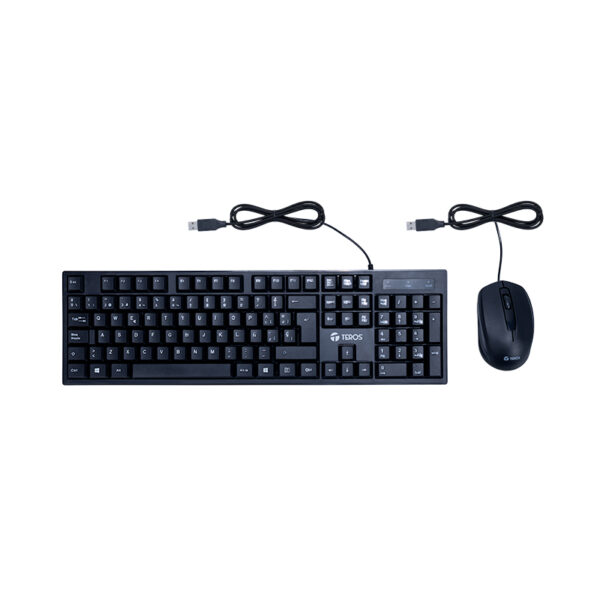 Kit Teclado + Mouse TEROS TE-5015S, negro 1 Kit Teclado + Mouse TEROS TE-5015S, negro vista 2