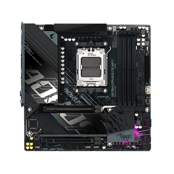Motherboard GIGABYTE X870M AORUS ELITE WIFI7, Chipset AMD X870, Socket AMD AM5, mATX, X870M A ELITE WF7 Placa madre Gigabyte X870M - Motherboard GIGABYTE X870M AORUS ELITE WIFI7, Chipset AMD X870, Socket AMD AM5, mATX, X870M A ELITE WF7