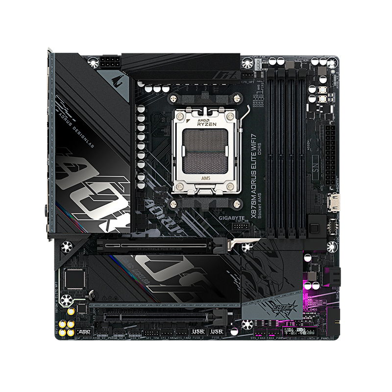 Motherboard GIGABYTE X870M AORUS ELITE WIFI7, Chipset AMD X870, Socket AMD AM5, mATX, X870M A ELITE WF7