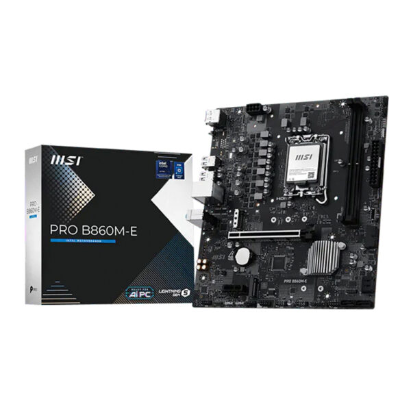 Placa madre MSI PRO B860M-E - Placa madre MSI PRO B860M-E, chipset Intel B860, socket LGA1851, DDR5, Micro-ATX