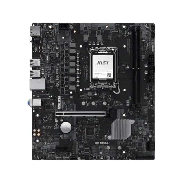 Placa madre MSI PRO B860M-E, chipset Intel B860, socket LGA1851, DDR5, Micro-ATX vista 2