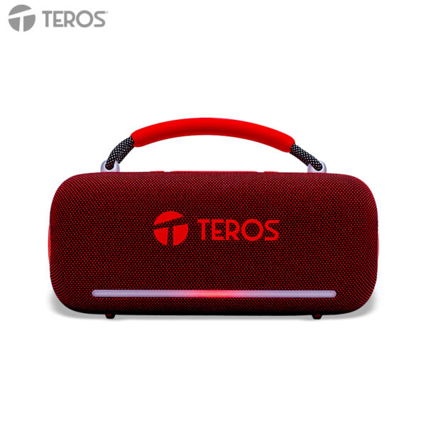 Parlante Inalámbrico Teros Vibe VB-6049R, 60W, BT 5.3, 4000 MAH, USB, Luces LED, Rojo TEVP6049R Parlante Inalámbrico Teros Vibe VB-6049R - Parlante Inalámbrico Teros Vibe VB-6049R, 60W, BT 5.3, 4000 MAH, USB, Luces LED, Rojo TEVP6049R
