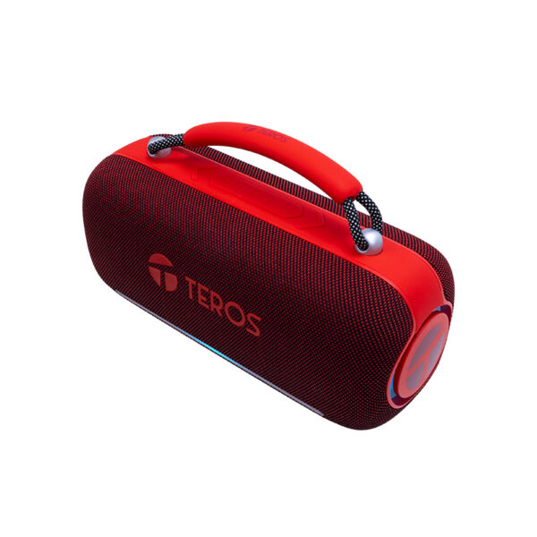 Parlante Inalámbrico Teros Vibe VB-6049R, 60W, BT 5.3, 4000 MAH, USB, Luces LED, Rojo TEVP6049R 2 Parlante Inalámbrico Teros Vibe VB-6049R, 60W, BT 5.3, 4000 MAH, USB, Luces LED, Rojo TEVP6049R vista 3