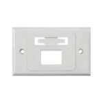 Faceplate Siemon MAX MX-HFP-03-02B - Faceplate Siemon MAX MX-HFP-03-02B horizontal de 3 puertos, blanco