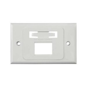 Faceplate Siemon MAX MX-HFP-03-02B horizontal de 3 puertos, blanco