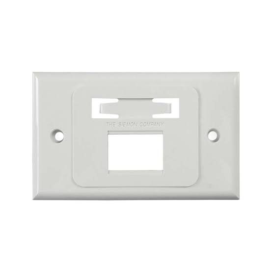 Faceplate Siemon MAX MX-HFP-03-02B - Faceplate Siemon MAX MX-HFP-03-02B horizontal de 3 puertos, blanco