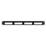 Patch panel Siemon MAX MX-PNL-24 - Patch panel modular Siemon MAX MX-PNL-24 de 24 puertos, plano, 1UR (vacío)