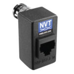 Transceptor de video NVT Phybridge NV-217J-M - Transceptor de video pasivo NVT NV-217J-M, BNC macho a RJ45 para CCTV analógico por UTP