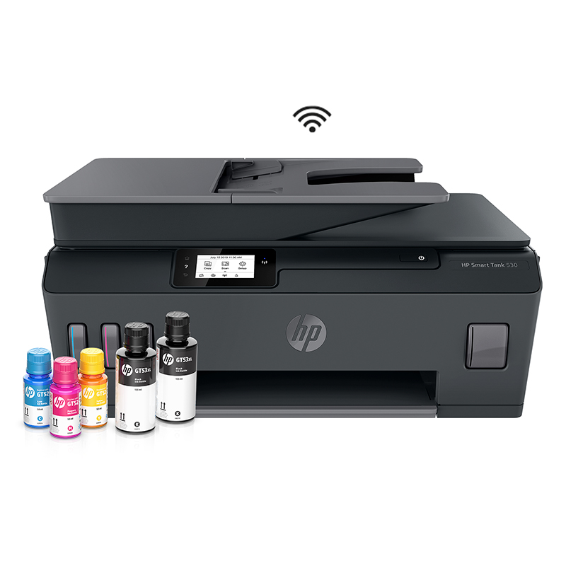 Impresora All-in-one de tinta HP Smart Tank 530, Imprime/Escanea/Copia/Wi-Fi/BT/USB 2.0 4SB24A