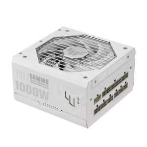 Fuente de alimentación ASUS TUF Gaming 1000W Gold White Edition, 80 PLUS Gold, Formato ATX, TUF-GAMING-1000G-WHITE