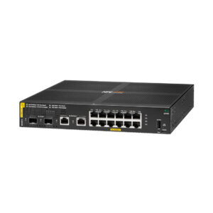 Switch Aruba CX 6000 12G Class4 PoE 2G/2SFP R8N89A 12 puertos Gigabit PoE+ (Class 4) 139 W, uplinks 2 x 1G cobre y 2 x 1G SFP vista 2