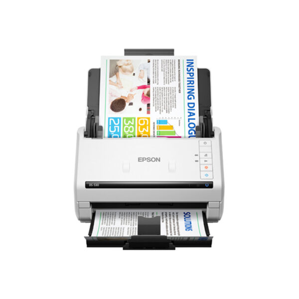 Escáner Epson DS-530X dúplex 45ppm/90ipm ADF 100 hojas 600dpi TWAIN/ISIS OCR B11B286201 vista 3
