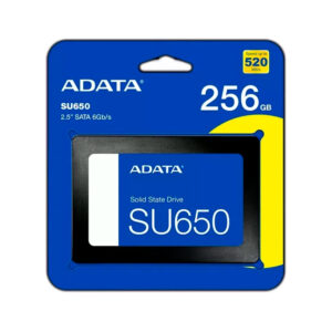 Unidad en estado solido (SSD) ADATA Ultimate SU650 256GB SATA 6Gb/s (SATA III), 2.5", ECC ASU650SS-256GT-R