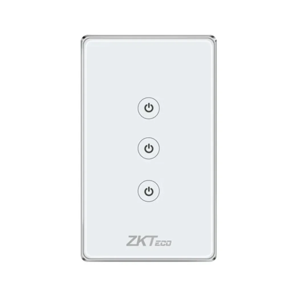 Interruptor inteligente WIFI de 3 tomas Zkteco SW13-US