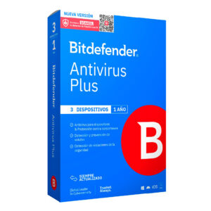 Bitdefender Antivirus Plus - Licencia de 1 año para 3 dispositivos, B11010063