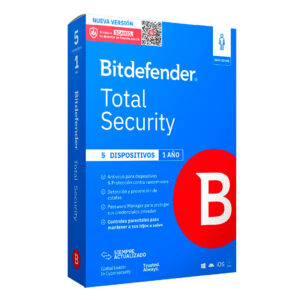 Bitdefender Total Security - Licencia de 1 año para 5 dispositivos B11030034