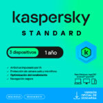 Antivirus Kaspersky Standard - Antivirus Kaspersky Standard, para 3 PCs, Lic 1 año, Producto Virtual, KL1041DDCFS