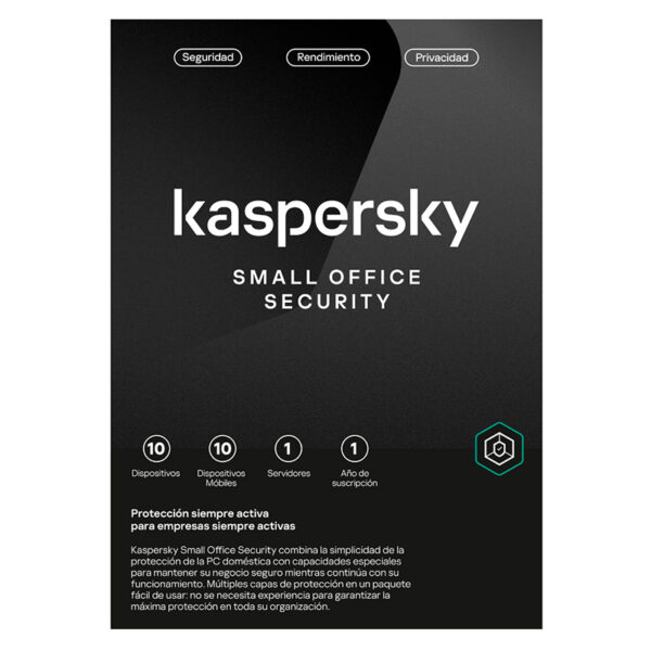 Software Kaspersky Small Office Security, para 10 PCs+1 Serv, Lic 1 año, Producto Virtual, KL4541DDKFS 1 SWKL4541DDKFS 1785429265