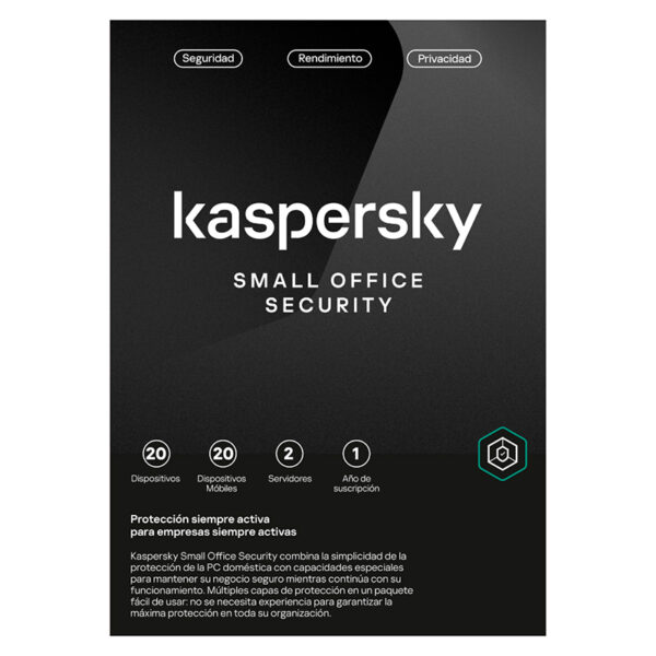 Software Kaspersky Small Office Security, para 20 PCs, Licencia 1 año, Producto Virtual, KL4541DDNFS 1 SWKL4541DDNFS 1785430020