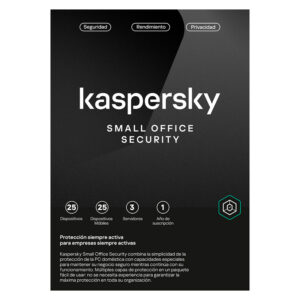 Software Kaspersky Small Office Security, para 25 PCs, Licencia 1 año, Producto Virtual, KL4541DDPFS