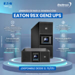 UPS Online Eaton 9SX - UPS Online de Doble Conversión Eaton 9SX 11000i RT4U G2, 11000VA, 11000W Rack, Torre 4U, 9SX11KIRT4UG2