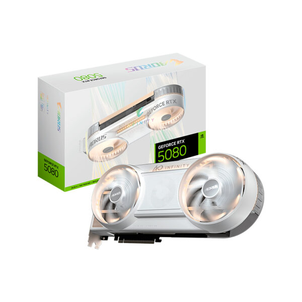 Tarjeta de video Gigabyte GeForce RTX 5080 - Tarjeta de video GIGABYTE GeForce RTX 5080 AORUS INFINITY WOOD 16G, 16GB GDDR7, PCI-E 5.0, GV-N5080AORUSIF WD-16GD