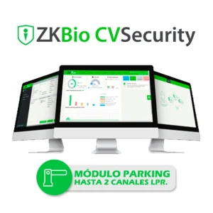 Software biosecurity para 2 cámaras lprs o tbm vehicular Zkteco ZKBIOCV-PARK-P2