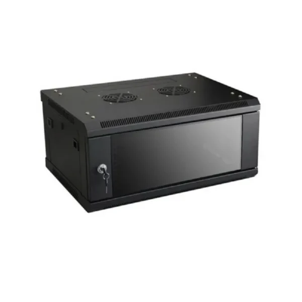 Gabinte Zkteco ZK-R4U-5404A - Gabinte de 4RU puerta de vidrio ancho 530MM x 400MM profundidad y 210 Zkteco ZK-R4U-5404A