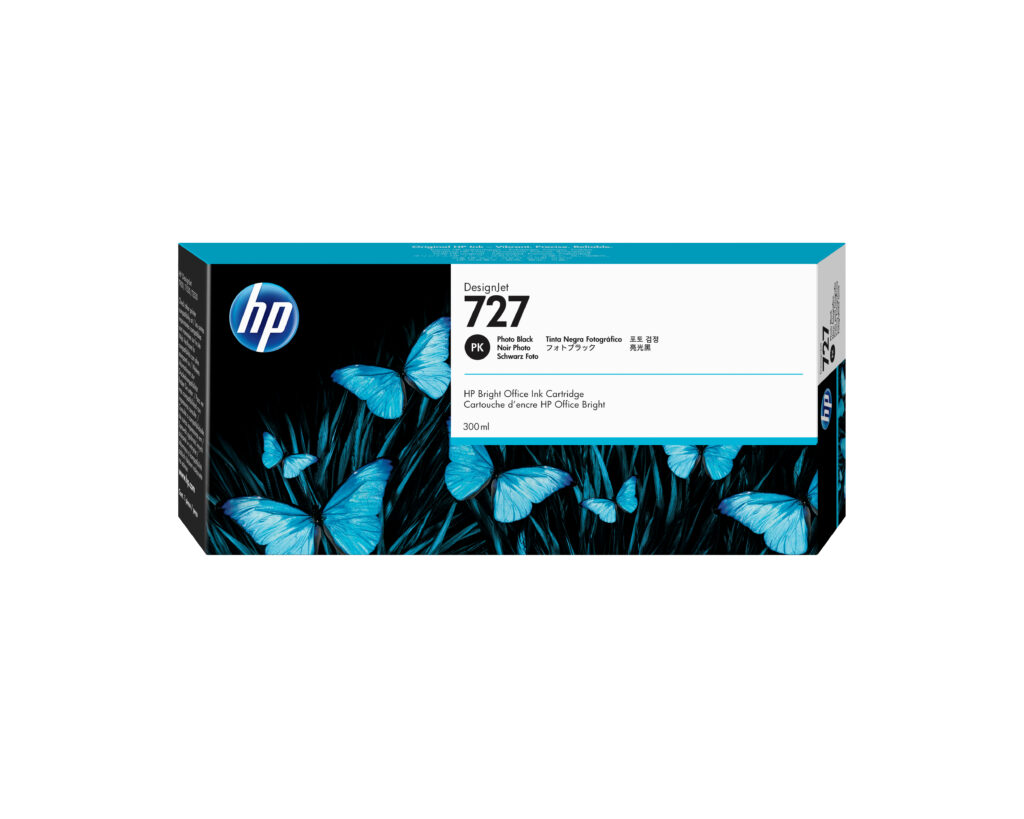 Cartucho de tinta HP 727 Negro fotográfico original F9J79A 300 ml