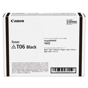 Tóner Canon T06 Negro original 3526C001AA para imageRUNNER 1643IF II y otros, 20.500 páginas 1 Tóner Canon T06 - Tóner Canon T06 Negro original 3526C001AA para imageRUNNER 1643IF II y otros, 20.500 páginas