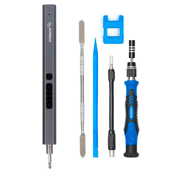 STREBITO 144-in-1 Electric Screwdriver Kit / Mini-destornillador electrico de precision Electric Screwdriver Strebito 144-in-1 - STREBITO 144-in-1 Electric Screwdriver Kit / Mini-destornillador electrico de precision