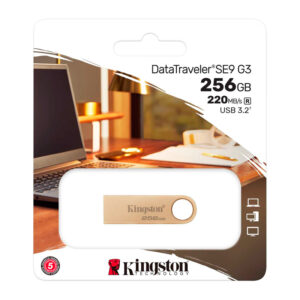 Memoria Flash USB Kingston DataTraveler SE9 G3, 256GB, USB 3.2 Gen 1 (Tipo-A) DTSE9G3/256GB 2 Memoria Flash Kingston DataTraveler SE9 G3 - Memoria Flash USB Kingston DataTraveler SE9 G3, 256GB, USB 3.2 Gen 1 (Tipo-A) DTSE9G3/256GB